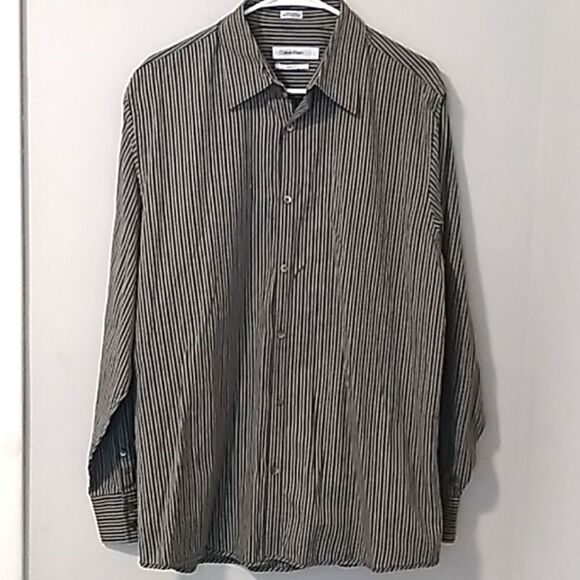Calvin Klein Modern Fit Button Down Shirt. Sz Lg - Picture 1 of 9